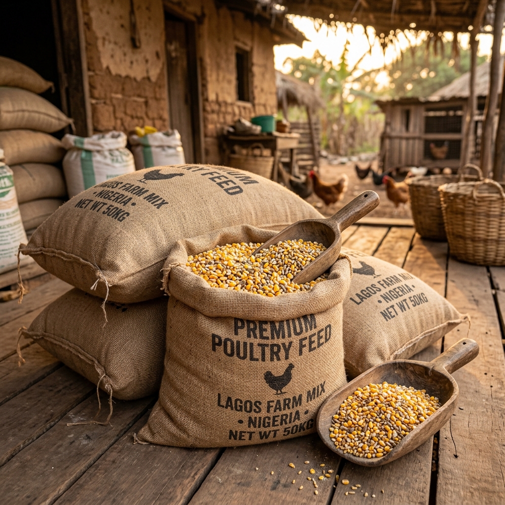 Premium poultry feed bags from Bamakawa Farm Nigeria